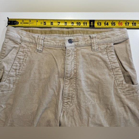 Mountain Khakis Tan Corduroy Pants Sz 34x35 Men's Baggy Straight Leg Durable - Picture 9 of 12